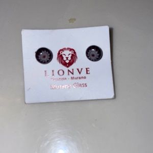 Murano glass post earrings by Lionve new